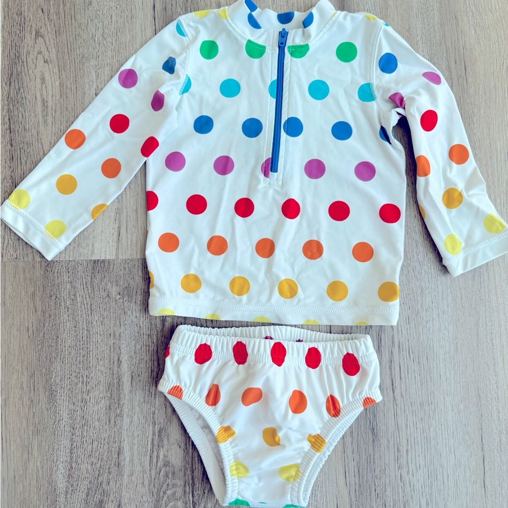 Primary Rash Guard & Swim Diaper 6-12mo
